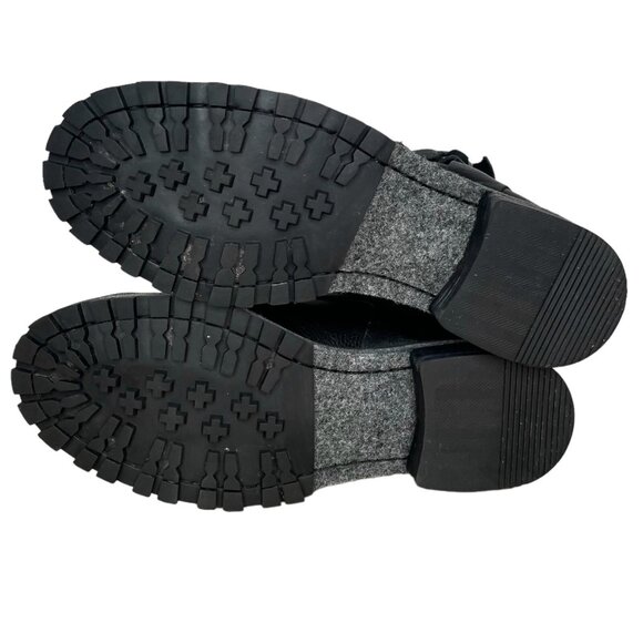 Woolrich Womens Boots Size 6.5 Leather Baltimore Harness Wool Dual Buckle - Picture 6 of 7